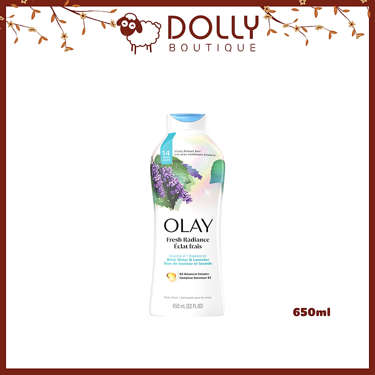 Sữa Tắm Olay Mềm Mịn Daily Moisture Body Wash 650ml