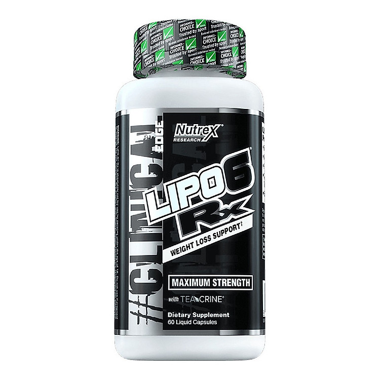 Thực phẩm bổ sung LIPO 6 RX của Nutrex hỗ trợ giảm cân,giảm mỡ bụng, đốt mỡ siêu mạnh tăng tỉnh táo tập trung hộp 60 viên cho người tập GYM và chơi thể thao