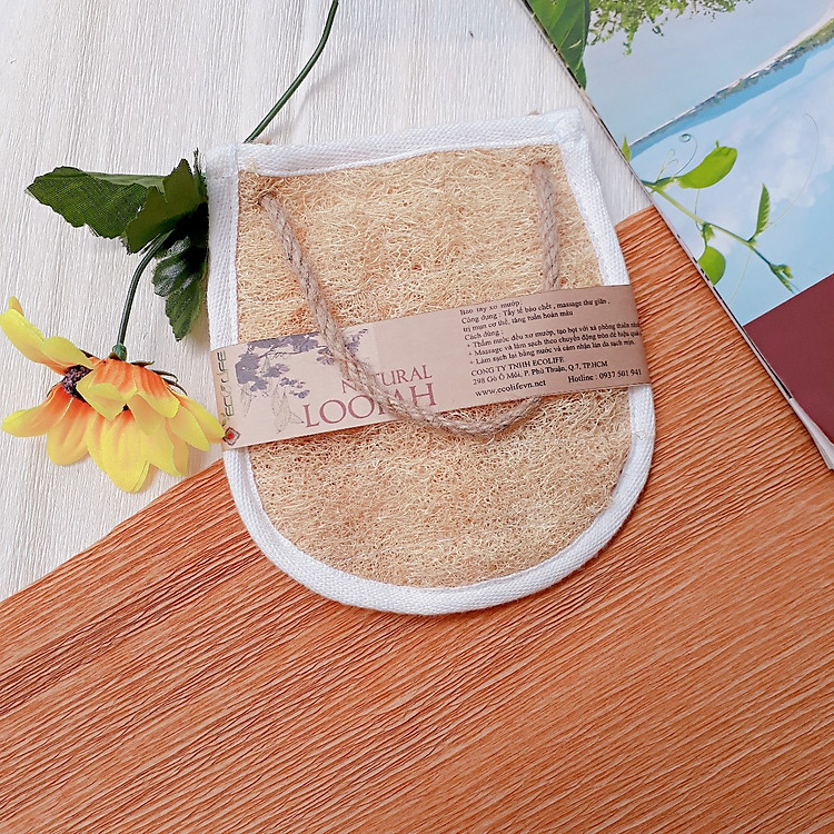 Bao tay tắm xơ mướp