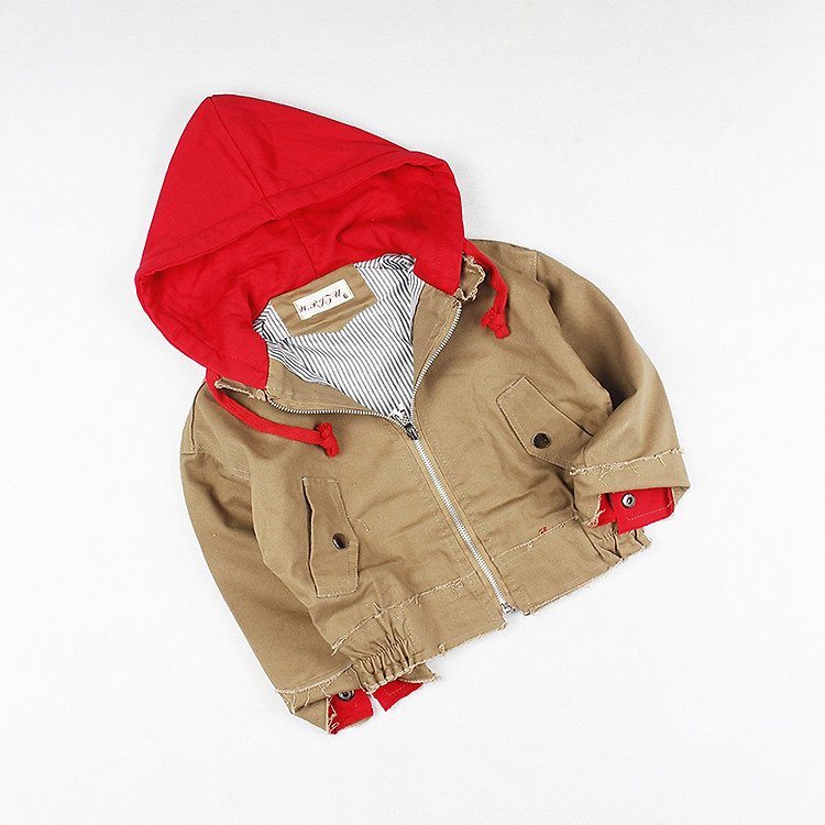 Áo khoác Quảng Châu nâu cho bé trai + tặng kèm 1 áo thun cao cấp R03156