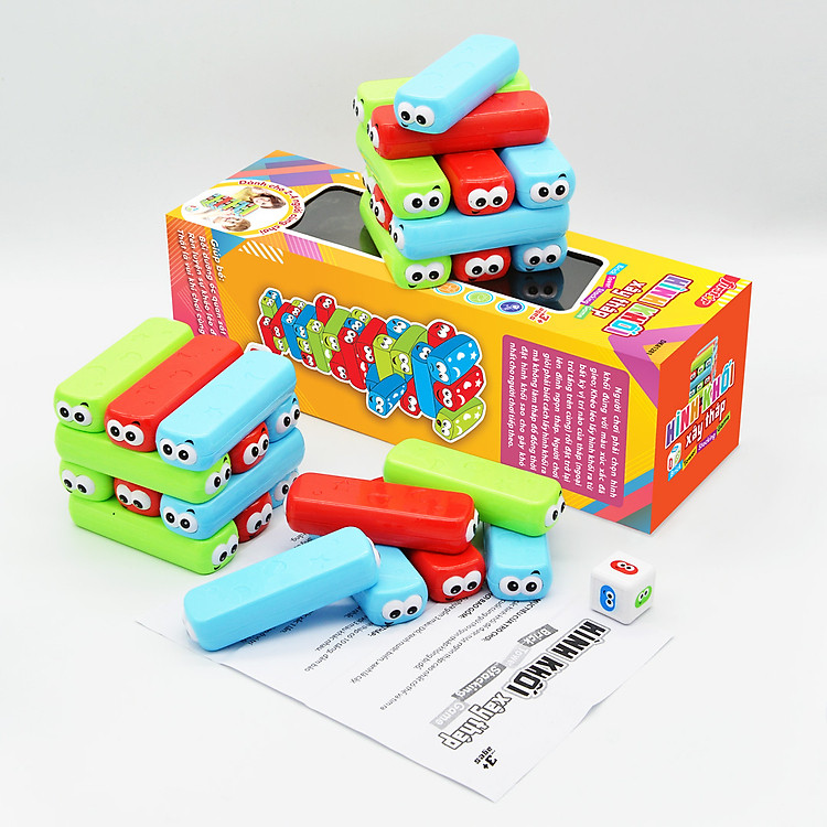 Đồ chơi Hình khối xây tháp DK81281 Chính hãng Giá tốt - Hình ảnh 2