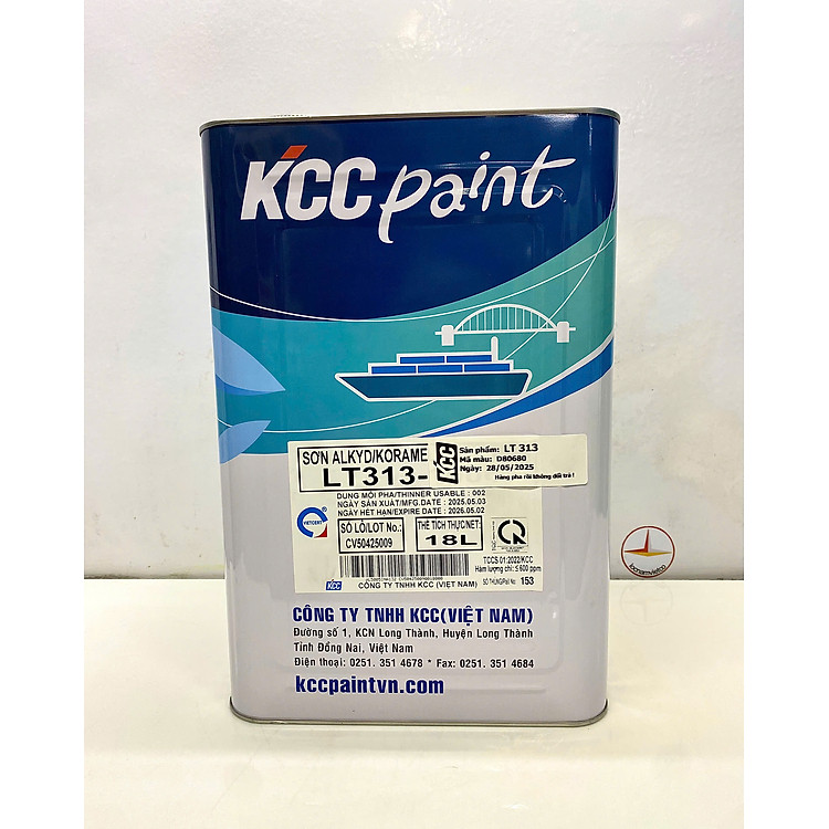 Sơn Alkyd KCC LT313 Base A màu xám D80680 _18L