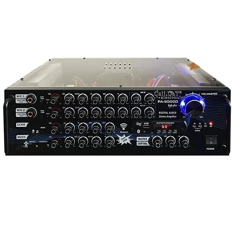 Amply Bluetooth Cali.D&Y PA 9000D - Biến áp đồng 16 sò lớn - Hàng chính hãng