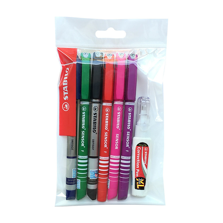 Bộ Bút Kỹ Thuật STABILO SENSOR F 0.3mm (6 màu)