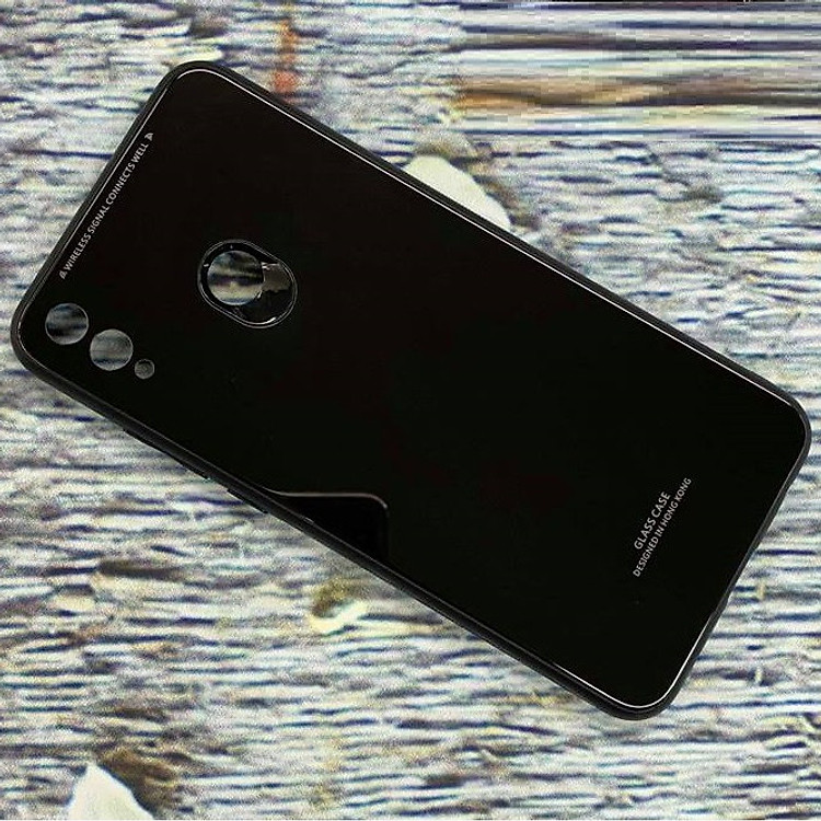 Ốp lưng kính cường lực chống sốc cho Huawei Honor 8X viền TPU chính hãng Glass Case