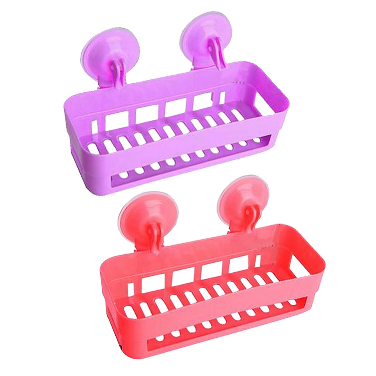 Bộ 02 Kệ nhà tắm có móc hút chân không Panda