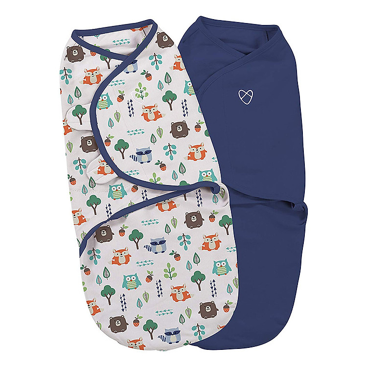 Bộ 2 Chăn Quấn Into The Woods Boy Summer Infant (Original Swaddle - Into The Woods Boy - Small - 2Pk Bag)