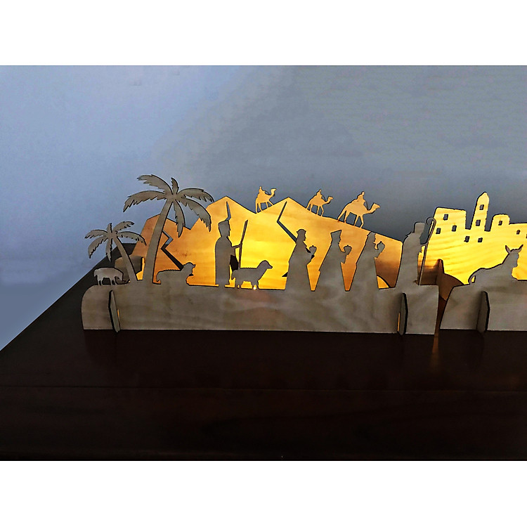 Khung Trang Trí Gỗ Giáng Sinh Noel - Ảnh 5