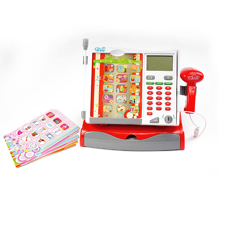 Đồ Chơi Mô Hình Máy Tính Tiền Siêu Thị Cho Bé
