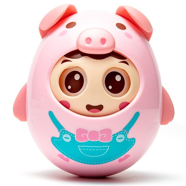 Đồ chơi giải trí - Đồ chơi ngộ nghĩnh - Đồ chơi lật đật chú heo xinh xẵn biết chớp mắt và có nhạc nhẹ nhàng cho bé yêu