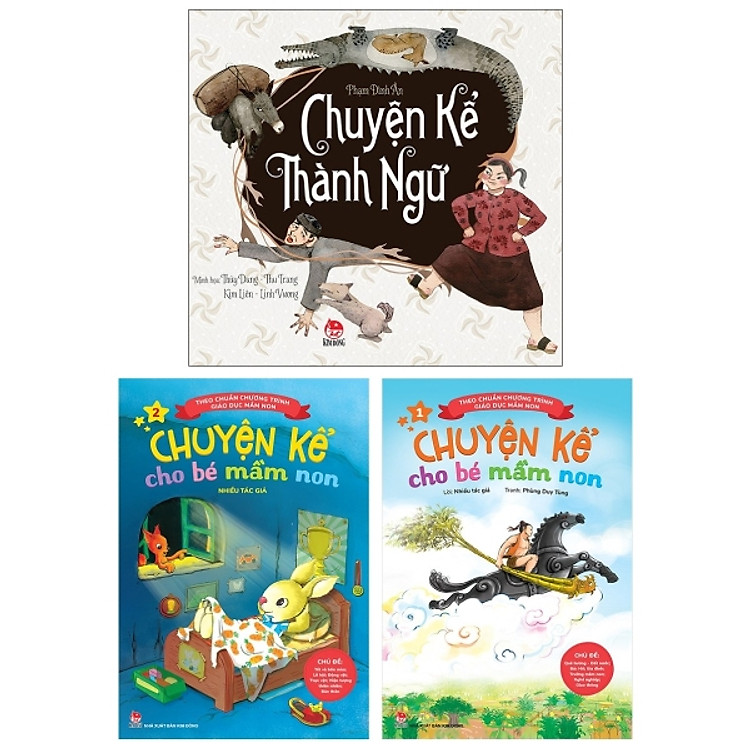Combo Chuyện Kể Thành Ngữ + Chuyện Kể Cho Bé Mầm Non: Tập 1 Và 2 (Tái Bản 2019) (Bộ 3 Cuốn)