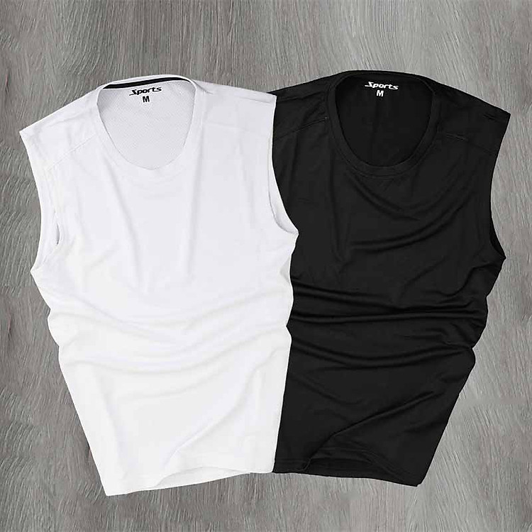 Combo Tiết Kiệm 2 Áo Thun Ba Lỗ Nam, Áo Tank-top 3 Lỗ Sát Nách Thể Thao Thun Dệt Kim Thoáng Khí Cao Cấp Big Sport