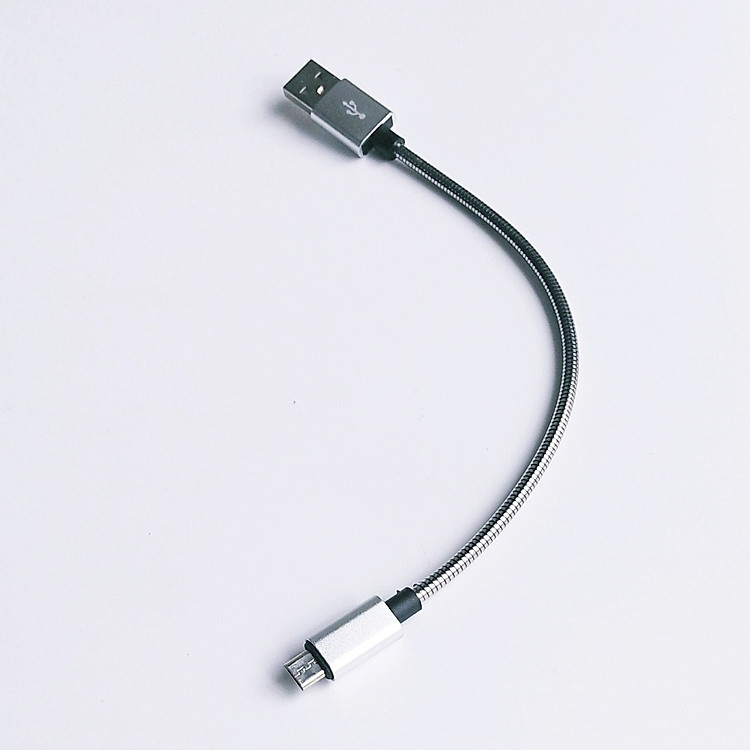 Cáp sạc cổng Micro USB mạ kẽm loại ngắn 20cm dùng cho sạc dự phòng, máy tính