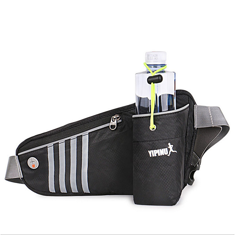 Túi đai đeo bụng hông chạy bộ phản quang YIPINU có ngăn đựng bình nước YS12