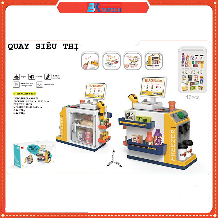 Bộ đồ chơi siêu thị 46 chi tiết Chính hãng Giá tốt