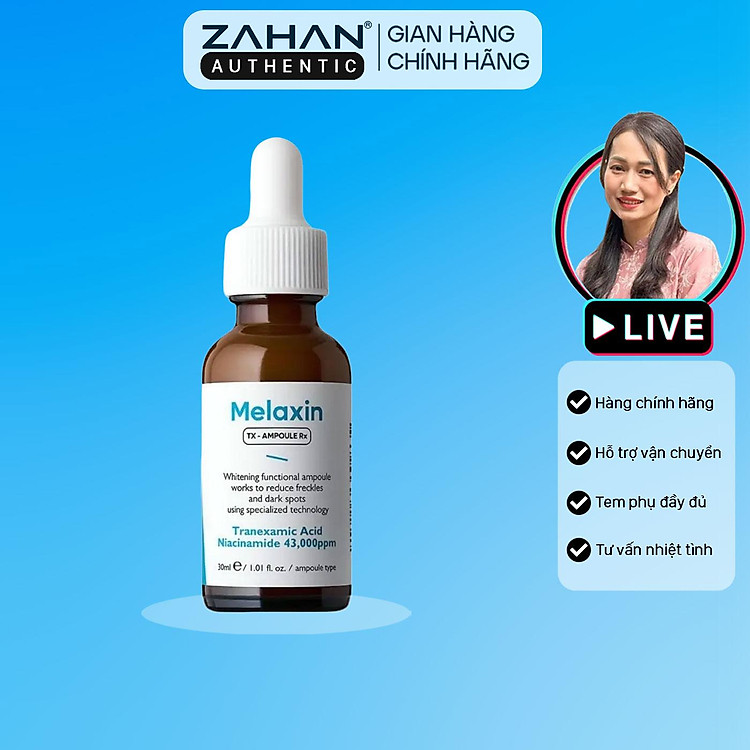 Tinh chất nám hỗ trợ sáng da TX - Ampoule Rx Dr.Melaxin 30ml