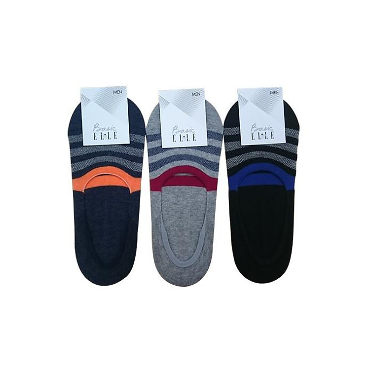 Set 3 Đôi Vớ Lười Dành Cho Nam Thương Hiệu ELLE EBM LINER020