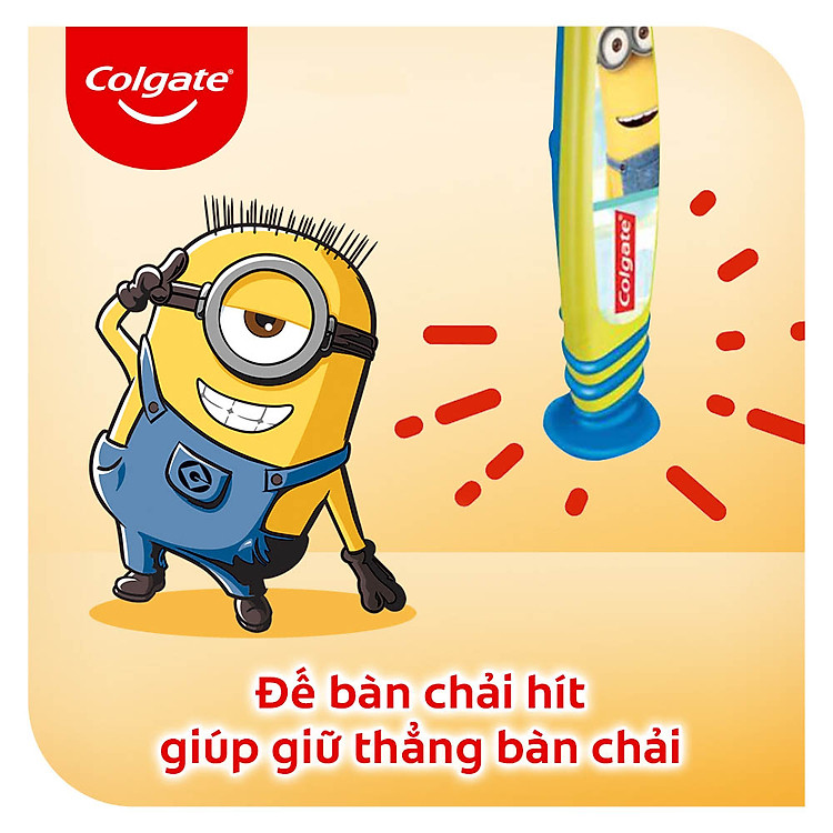 Mua Bộ đôi bàn chải Colgate Minion 5-9 tuổi Chính hãng Tiết kiệm - Hình ảnh 4