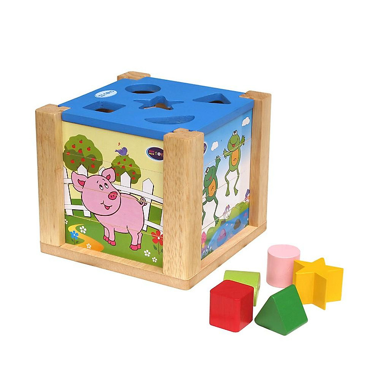 Hộp xếp hình gỗ Winwintoys 69022 Chính hãng Tiết kiệm - Hình ảnh 3