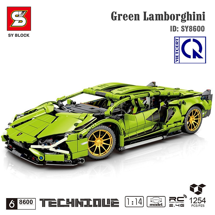 Mua Đồ Chơi Lắp Ghép Xe Lamborghini SY8600 Chính hãng Giá rẻ - Hình ảnh 3