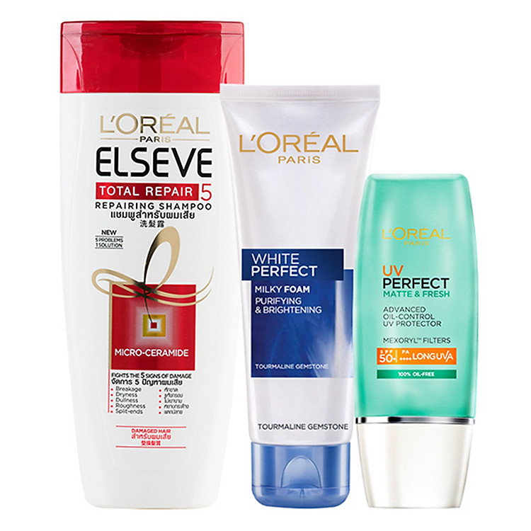 Bộ Dưỡng Da Du Lịch Hè L'Oreal Paris Bundle Summer Travel