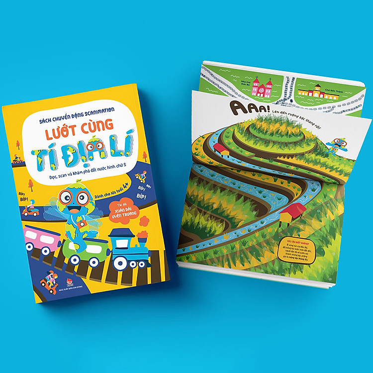 Sách Chuyển Động Scanimation - Lướt Cùng Tí Địa Lí - Ảnh 4