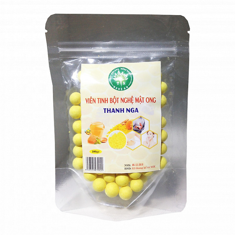 Viên tinh bột nghệ mật ong Thanh Nga (100g)