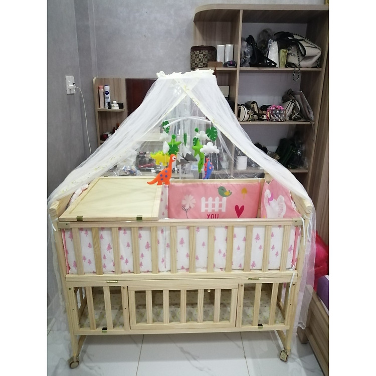 Mùng chống mũi kiểu dáng đáng yêu dành cho bé nằm nôi cũi