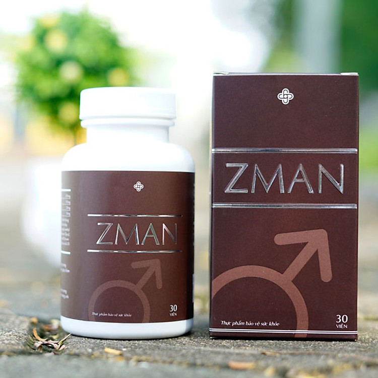 Thực phầm bảo vệ sức khỏe ZMan - hỗ trợ điều trị xuất tinh sớm, tăng cường chức năng sinh lý nam - hộp 30 viên