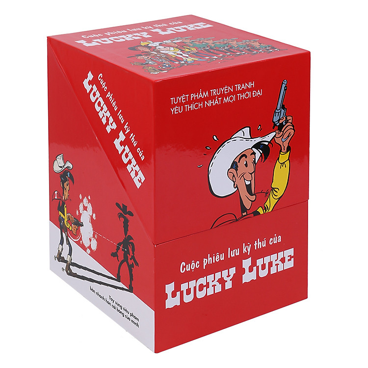 Sách Boxset Cuộc Phiêu Lưu Kỳ Thú Của Lucky Luke (Bộ 10 Tập) - Độc Quyền Tại Tiki