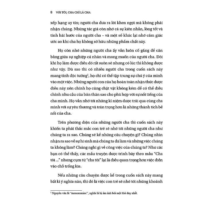 Với Tôi Cha Chỉ Là Cha - Những Câu Chuyện Trưởng Thành Cùng Người Cha Nổi Tiếng - Ảnh 6