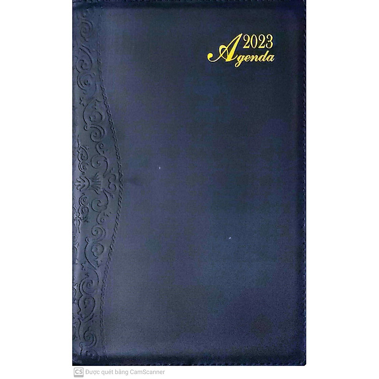 Sổ Agenda 2023 Bìa Simili Cao Cấp (14.5 x 20.5 cm) – Màu Đen