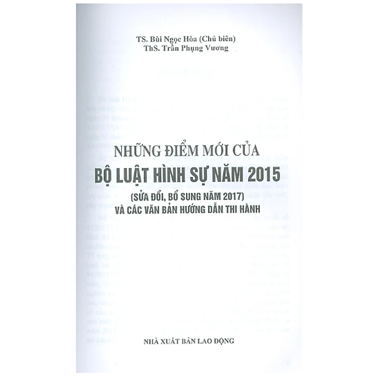 Những điểm mới của Bộ luật hình sự năm 2015 (SĐ, BS năm 2017) - Ảnh 3