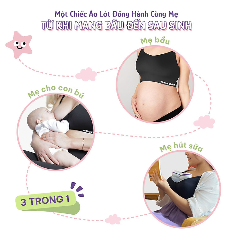 Mua Áo Ngực 3in1 Mama's Choice cho Bà Bầu Đảm bảo Tiết kiệm - Hình ảnh 2