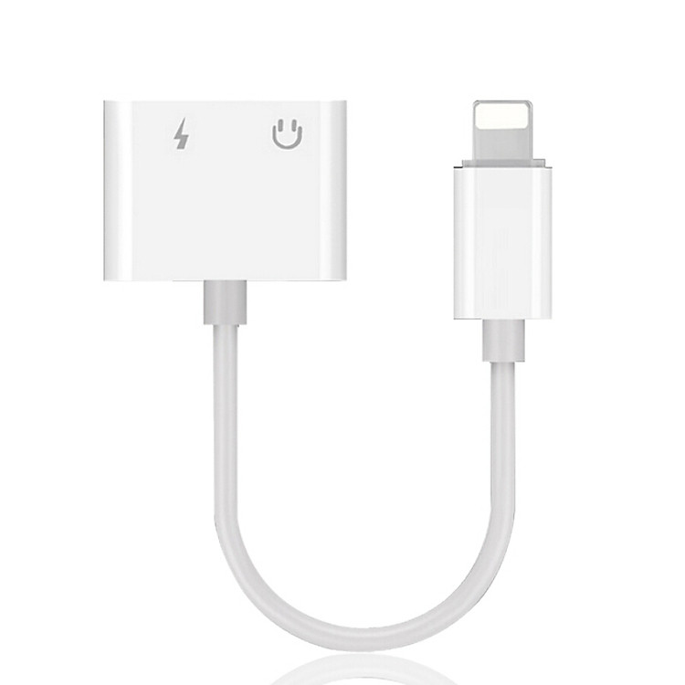 Cáp Chuyển Đổi Từ Lightning Sang 2 Cổng Lightning Sạc Và Tai Nghe Stirrup - Trắng