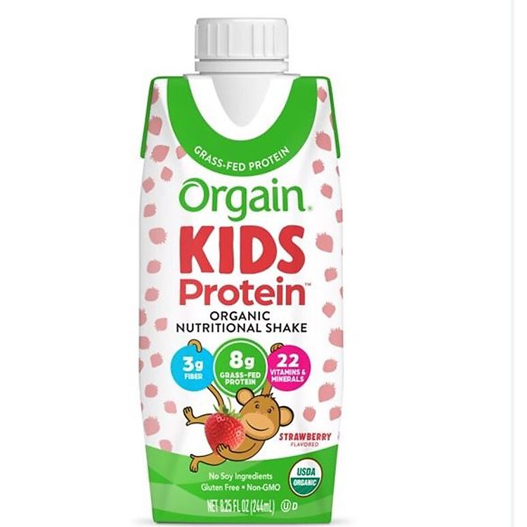 Sữa dinh dưỡng hữu cơ Orgain Kids 244ml Chính hãng Tiết kiệm