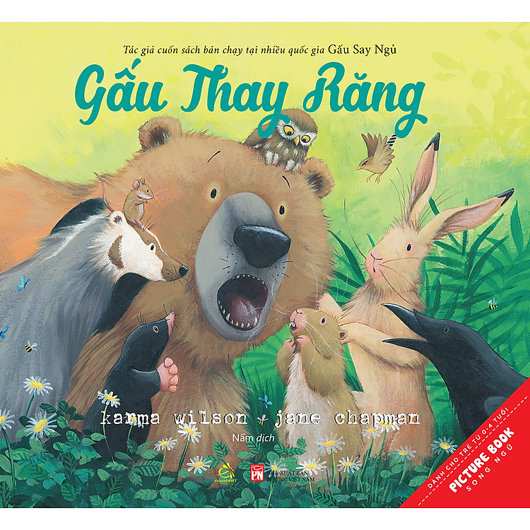 Sách tranh song ngữ Gấu thay răng - Ehomebooks
