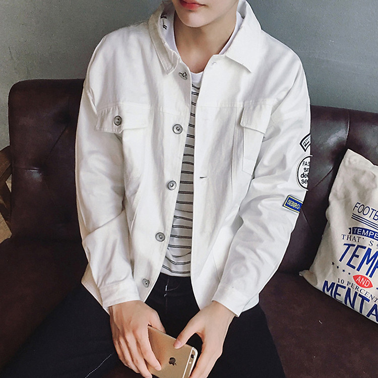 Áo khoác kaki nam Unisex Basic, thời trang trẻ, phong cách Hàn Quốc