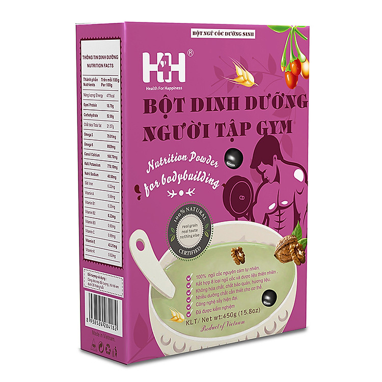 Bột ngũ cốc Dinh dưỡng người tập GYM H4H