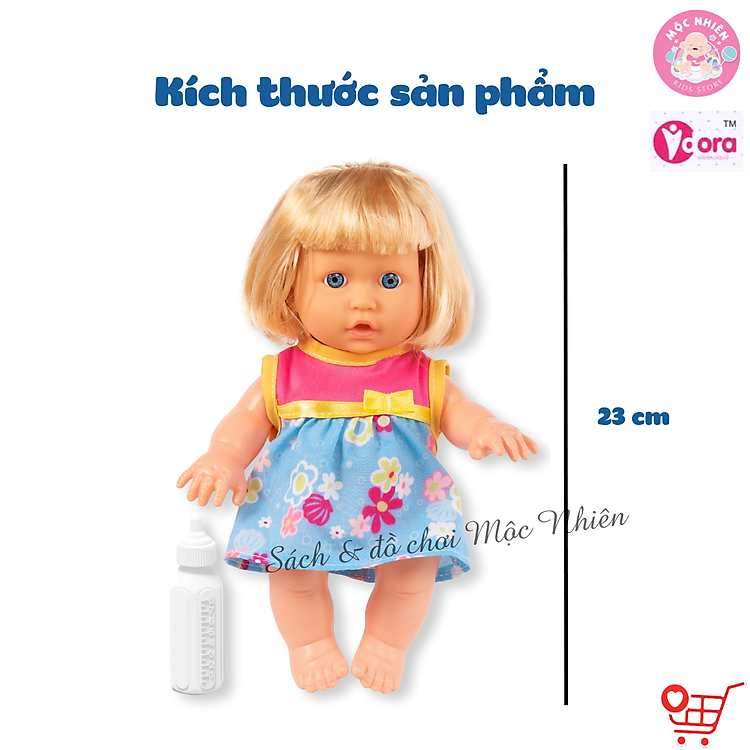 Búp Bê VDORA Có Âm Thanh Cho Bé Chính hãng Giá tốt - Hình ảnh 3