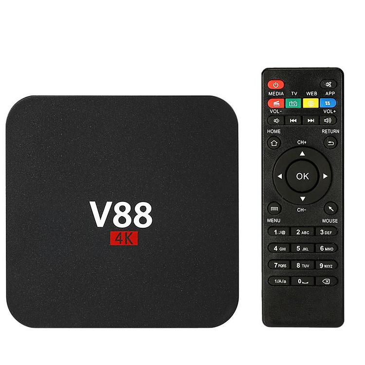 V88 TV set-top box Android player tv box smart HD TV box 4K RK3229 Android 6.0(8GB WIFI)