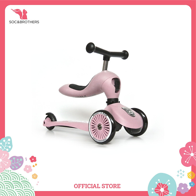 Scooter trẻ em Scoot and Ride Highwaykick 1 – Màu Rose Chính hãng Giá tốt