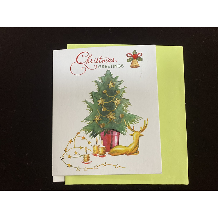 Thiệp Noel trang trí 3D (5 chiếc) - Ảnh 6
