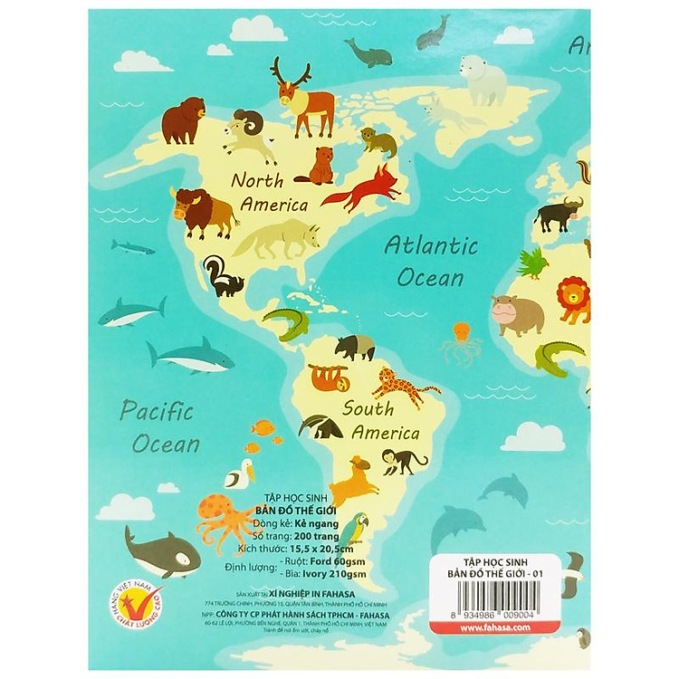 Tập Học Sinh Bản Đồ TG Kẻ Ngang (200 trang, 60gsm) - Ảnh 3