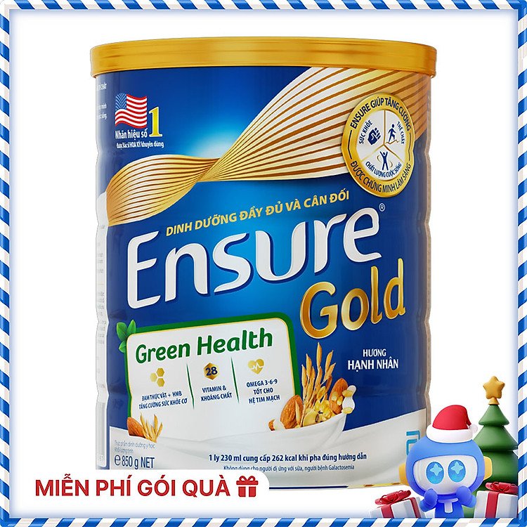 Thực phẩm dinh dưỡng y học Ensure Gold Green Health 800g/850g