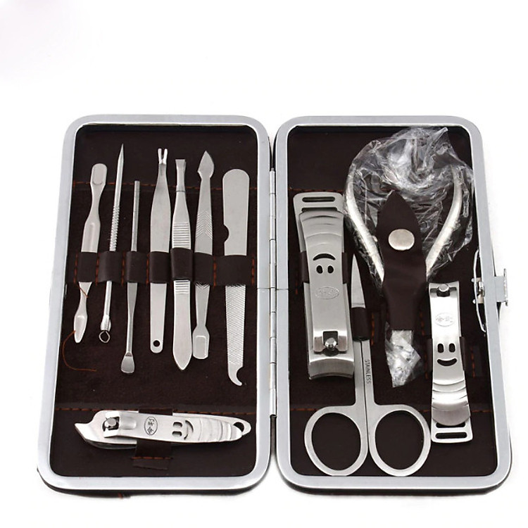 Bộ 12 dụng cụ làm móng cao cấp - kiềm móng 12 món đa năng