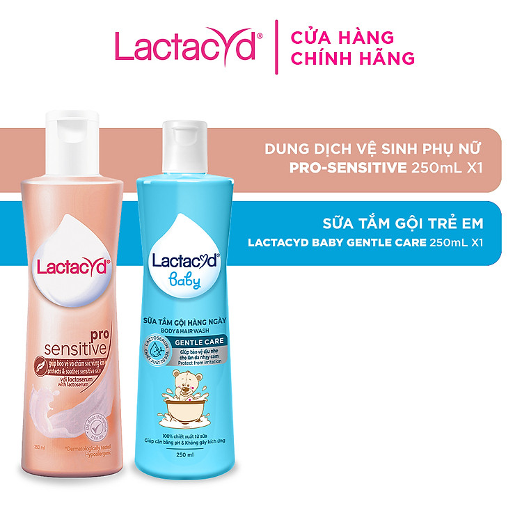 Bộ Dung Dịch Vệ Sinh Lactacyd Pro & Baby Chính hãng Ưu đãi - Hình ảnh 2