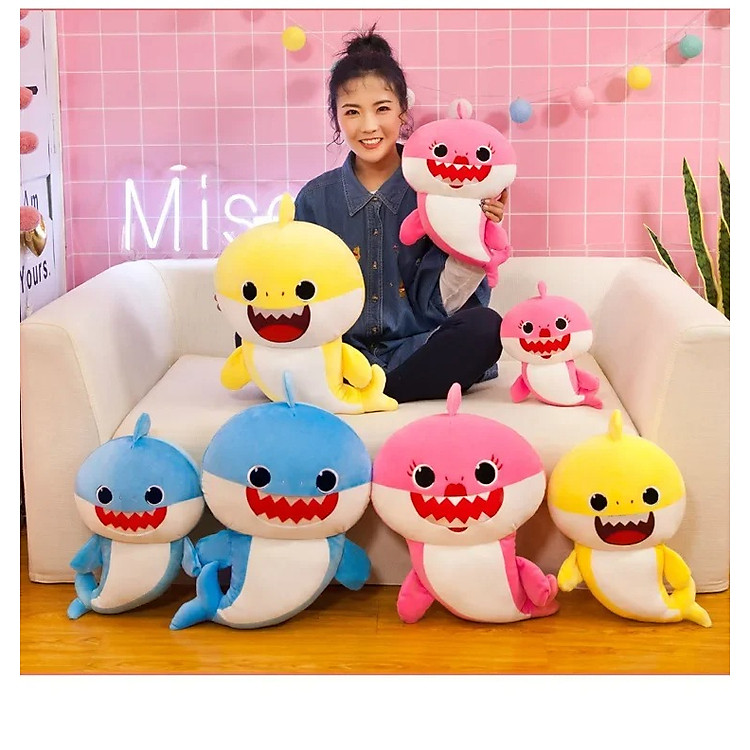 Mua Thú nhồi bông cá mập baby shark 30cm Chính hãng Ưu đãi - Hình ảnh 3