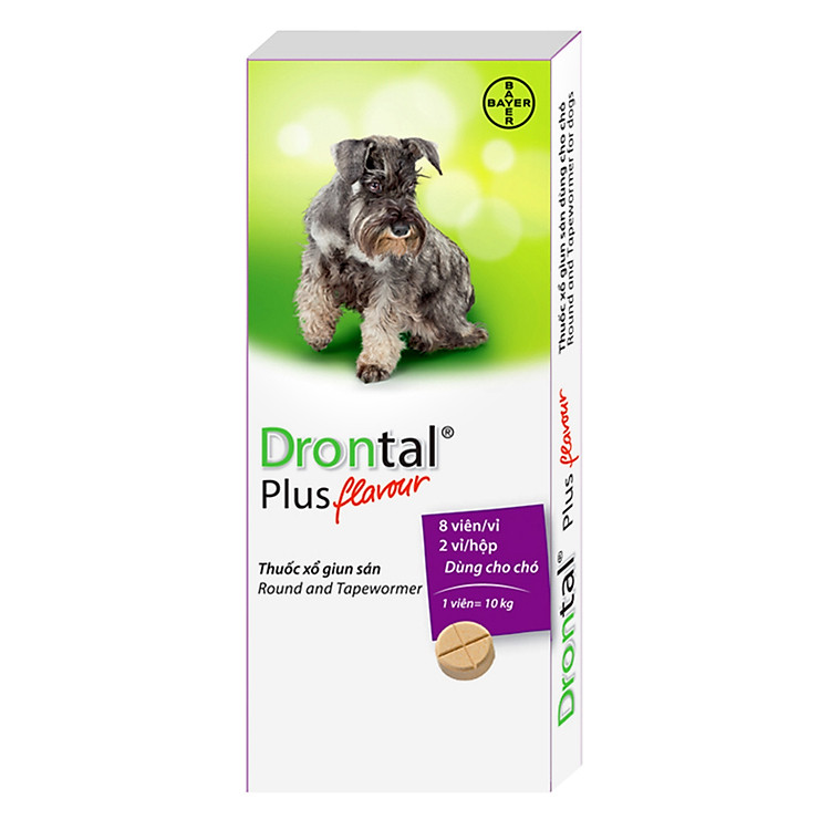 Thuốc Tẩy Giun Cho Chó Bayer Drontal Plus (1 Viên)