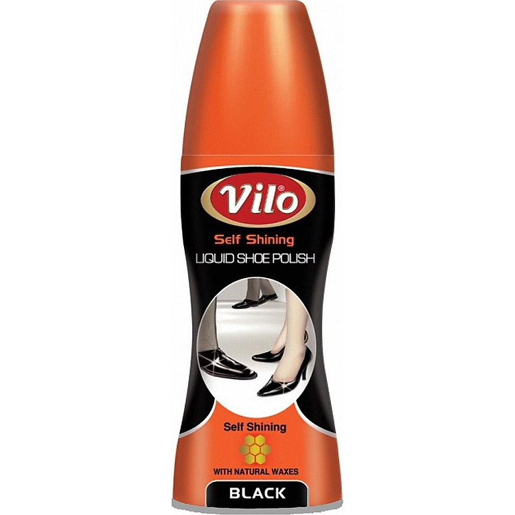 Xi nước đánh bóng giày Vilo liquid shoe polish 80ml (màu đen)